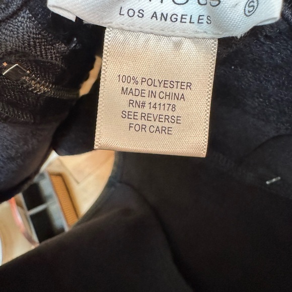 NWT! Black Faux Leather Crop Top - Picture 2 of 3